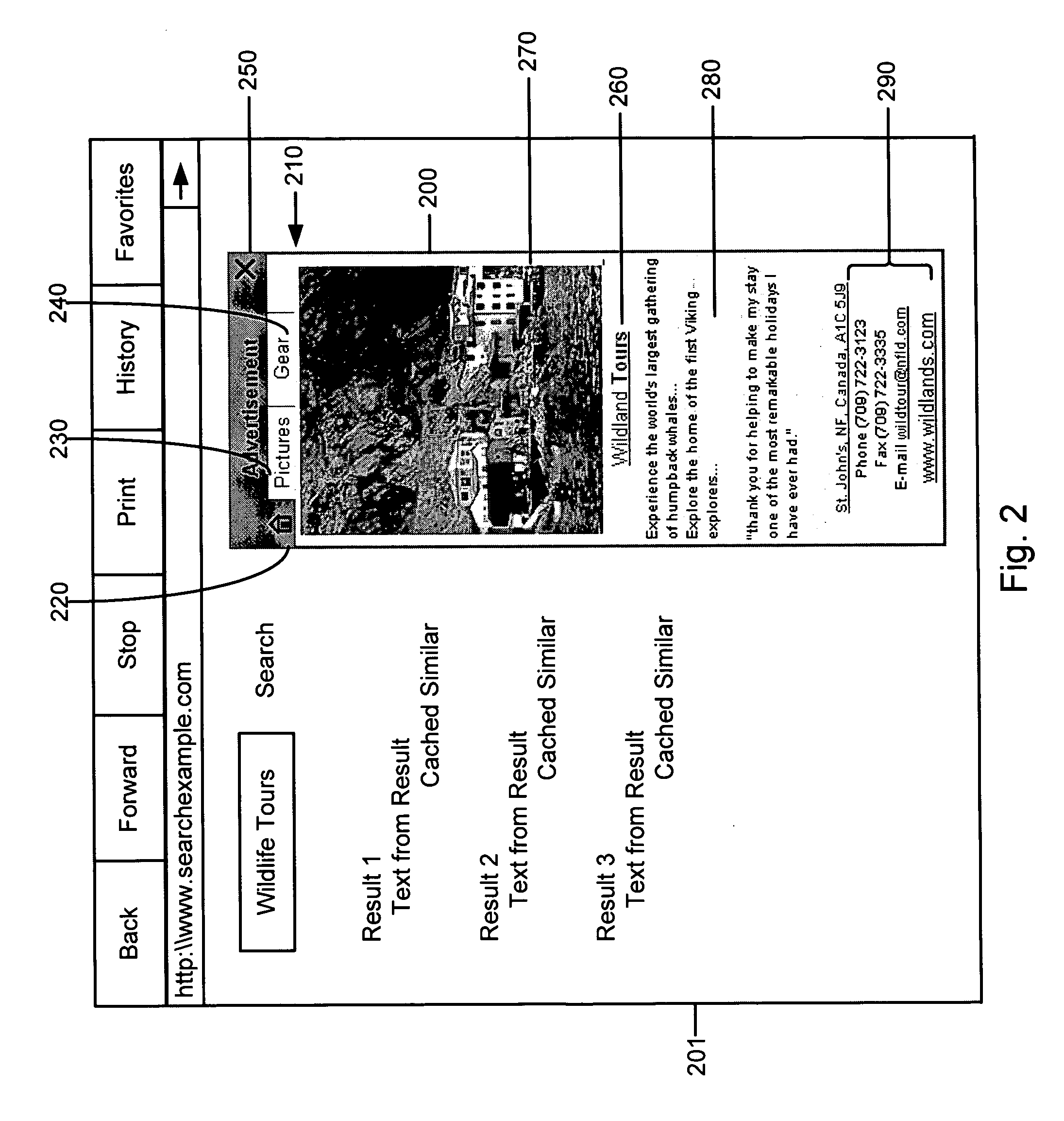 System and method for enabling an advertisement to follow the user to additional web pages