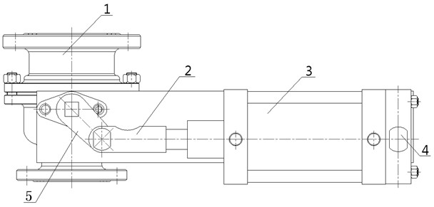 Pneumatic discharging ball valve