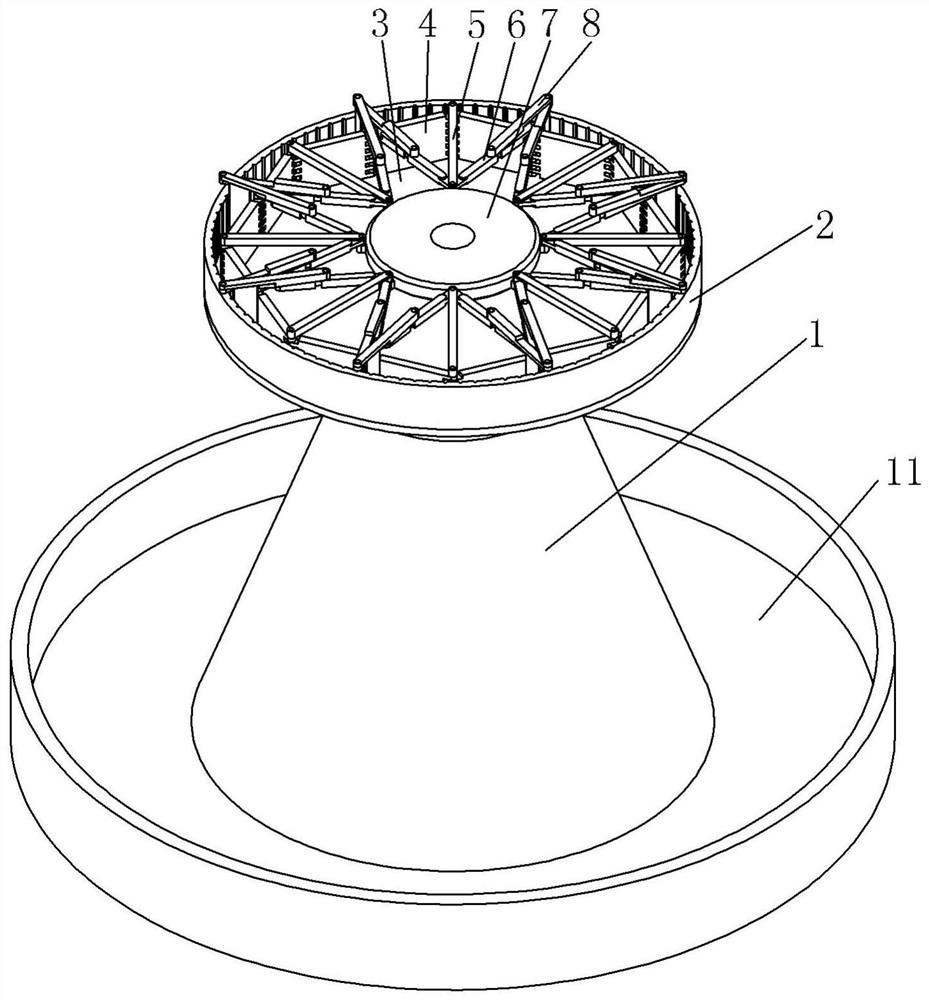 Decoration garbage sorting and crushing device