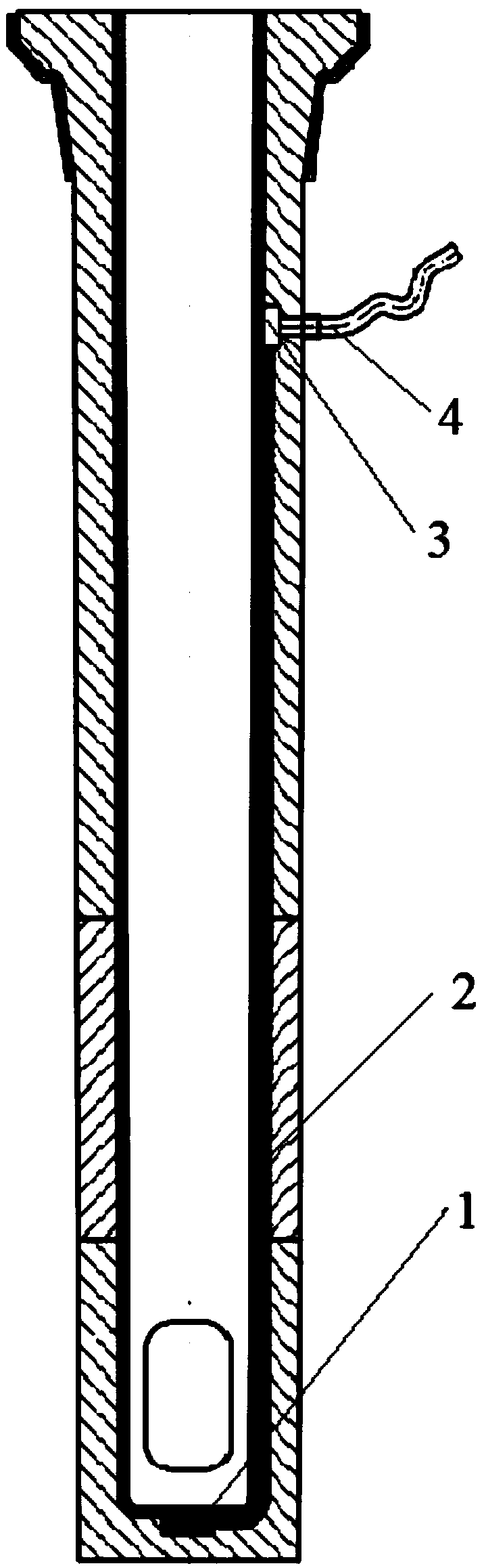 Bottom blowing ventilation submersed nozzle