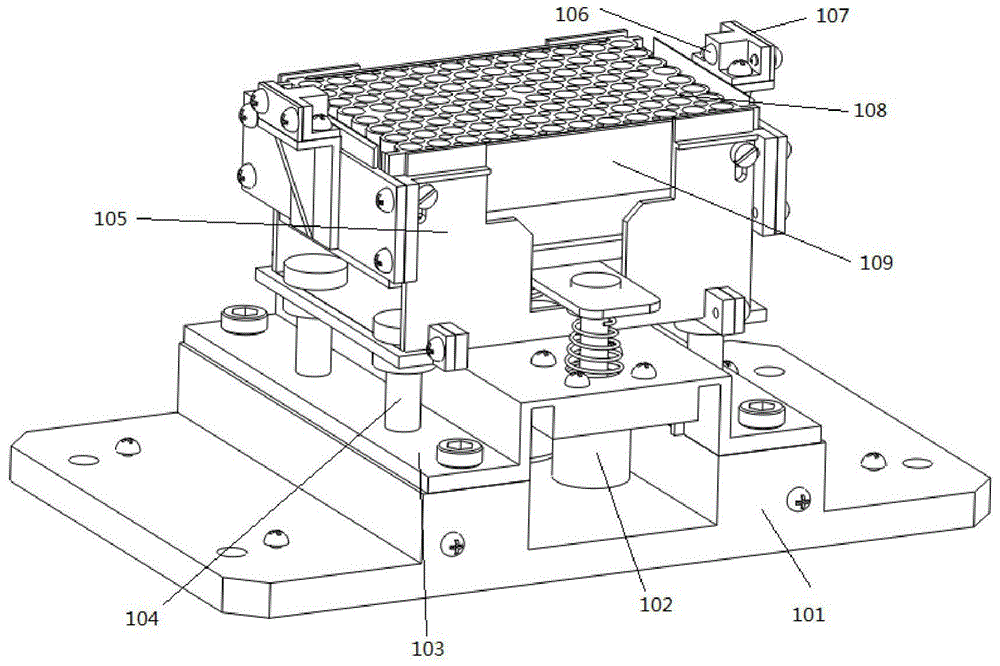 A heating and oscillating magnetic separation device