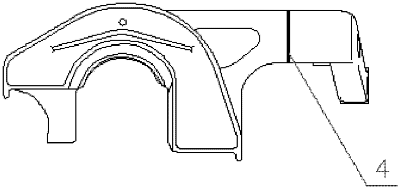 Bogie auxiliary framework of railway wagon and production technology thereof