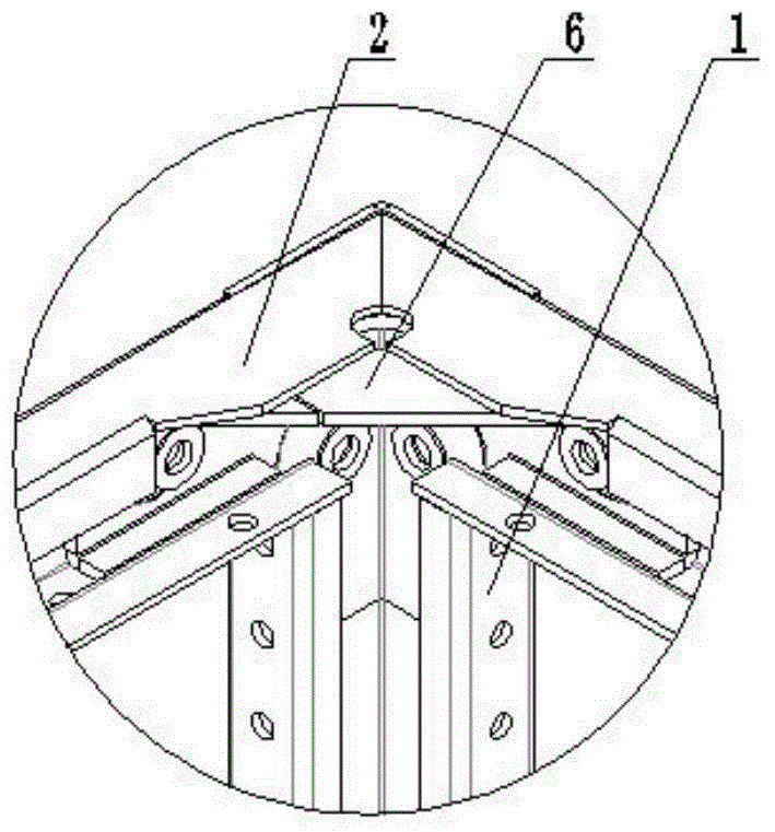 Switch cabinet body made of G sectional materials with 45-degree wing angles