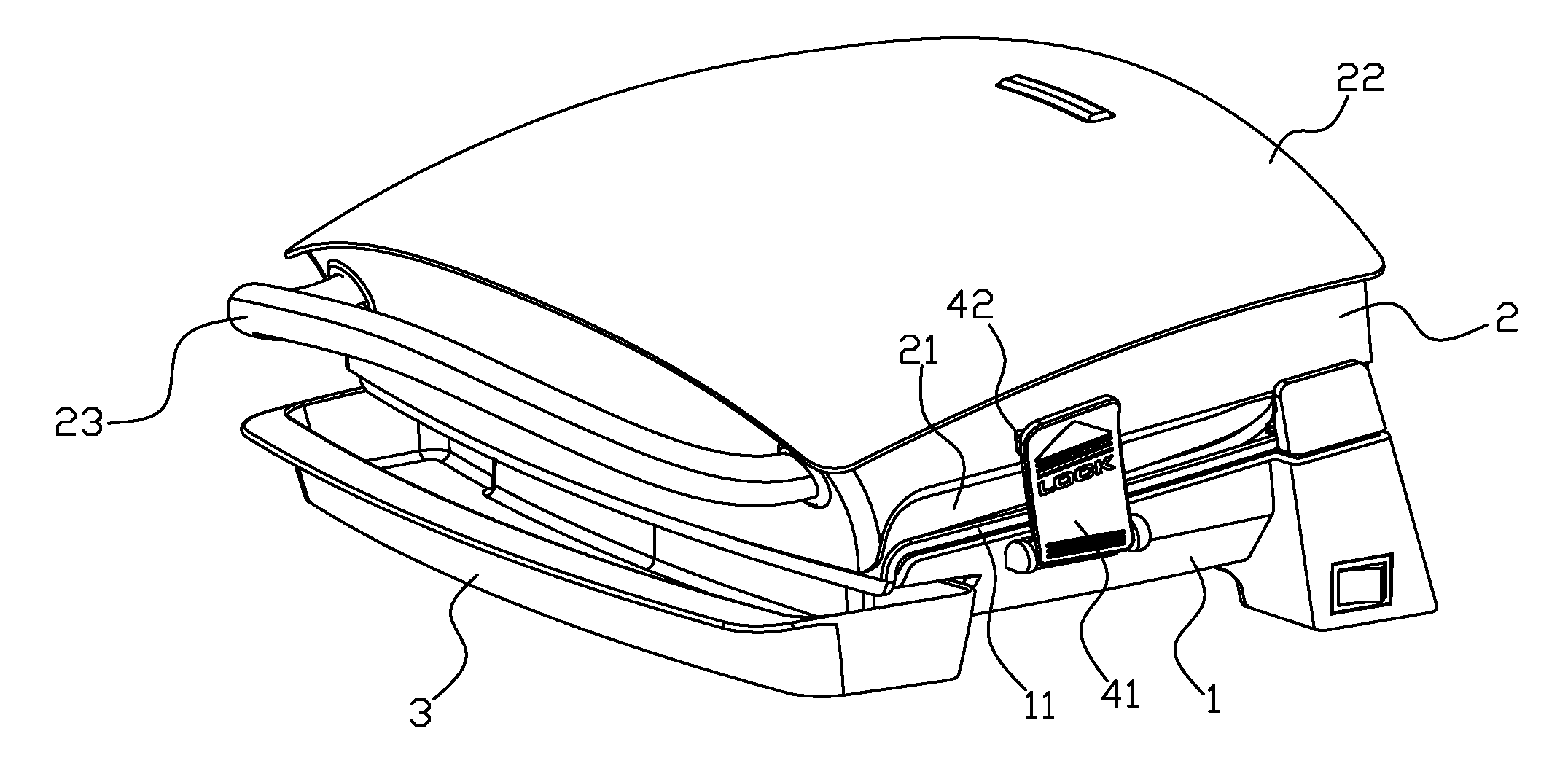 Grill With Anti-Scald Structure