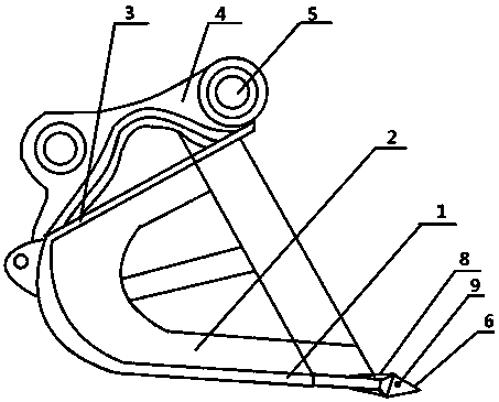 Novel excavator bucket