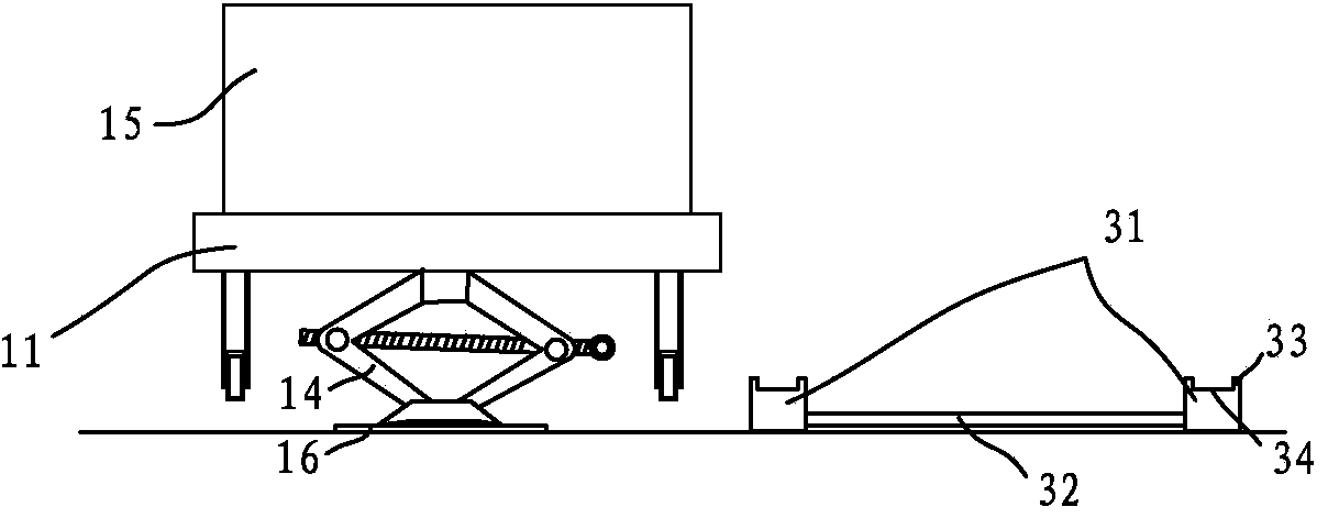 Human body displacement auxiliary device and human body displacement method