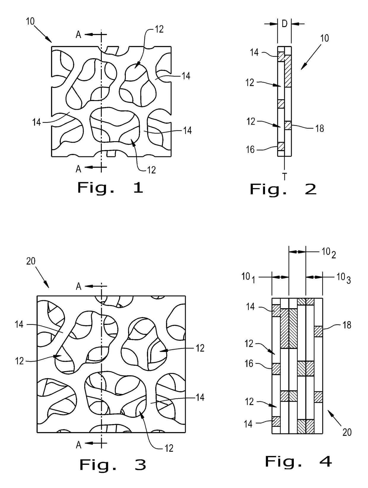 Porous tissue ingrowth structure