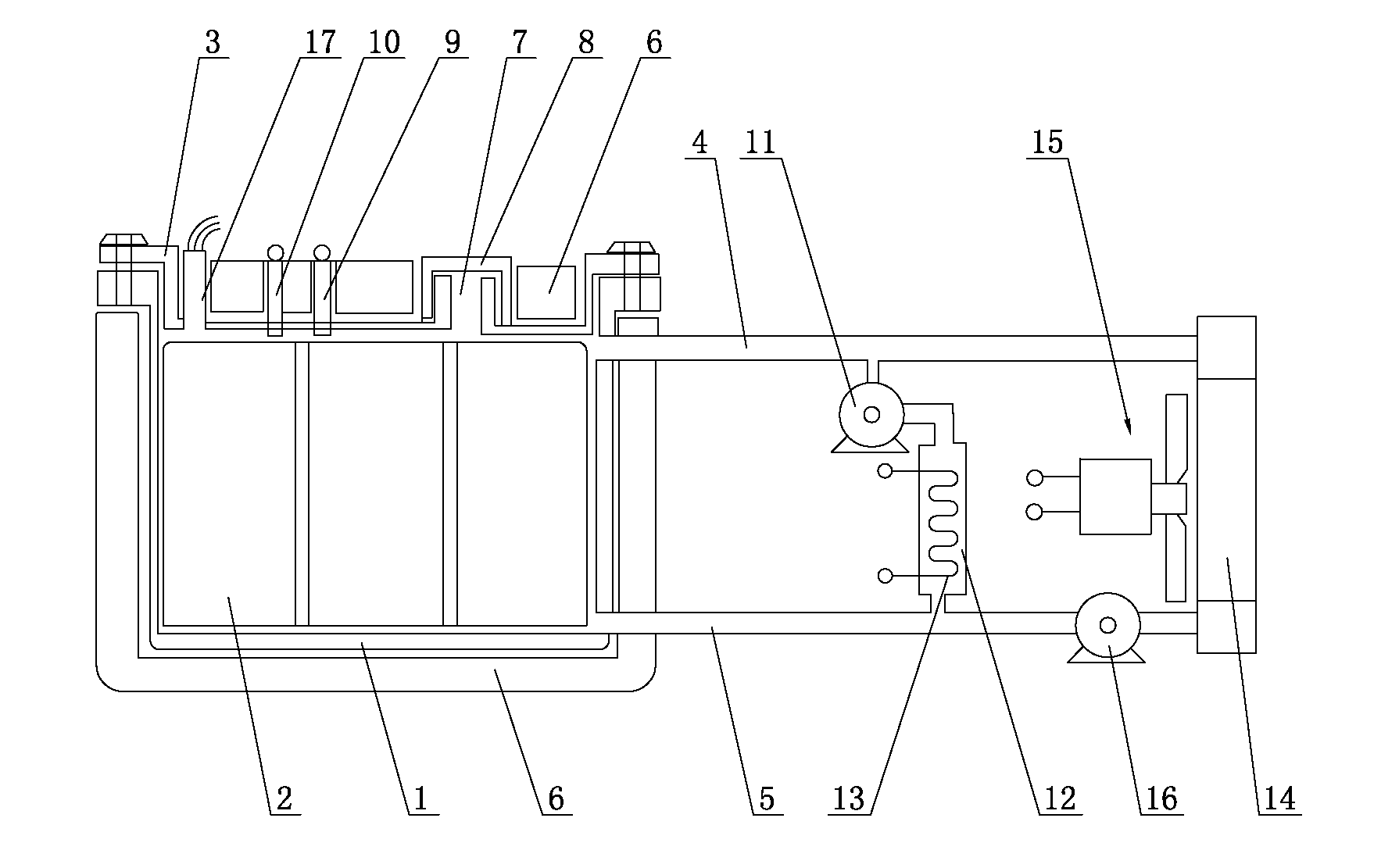 Constant temperature control battery pack