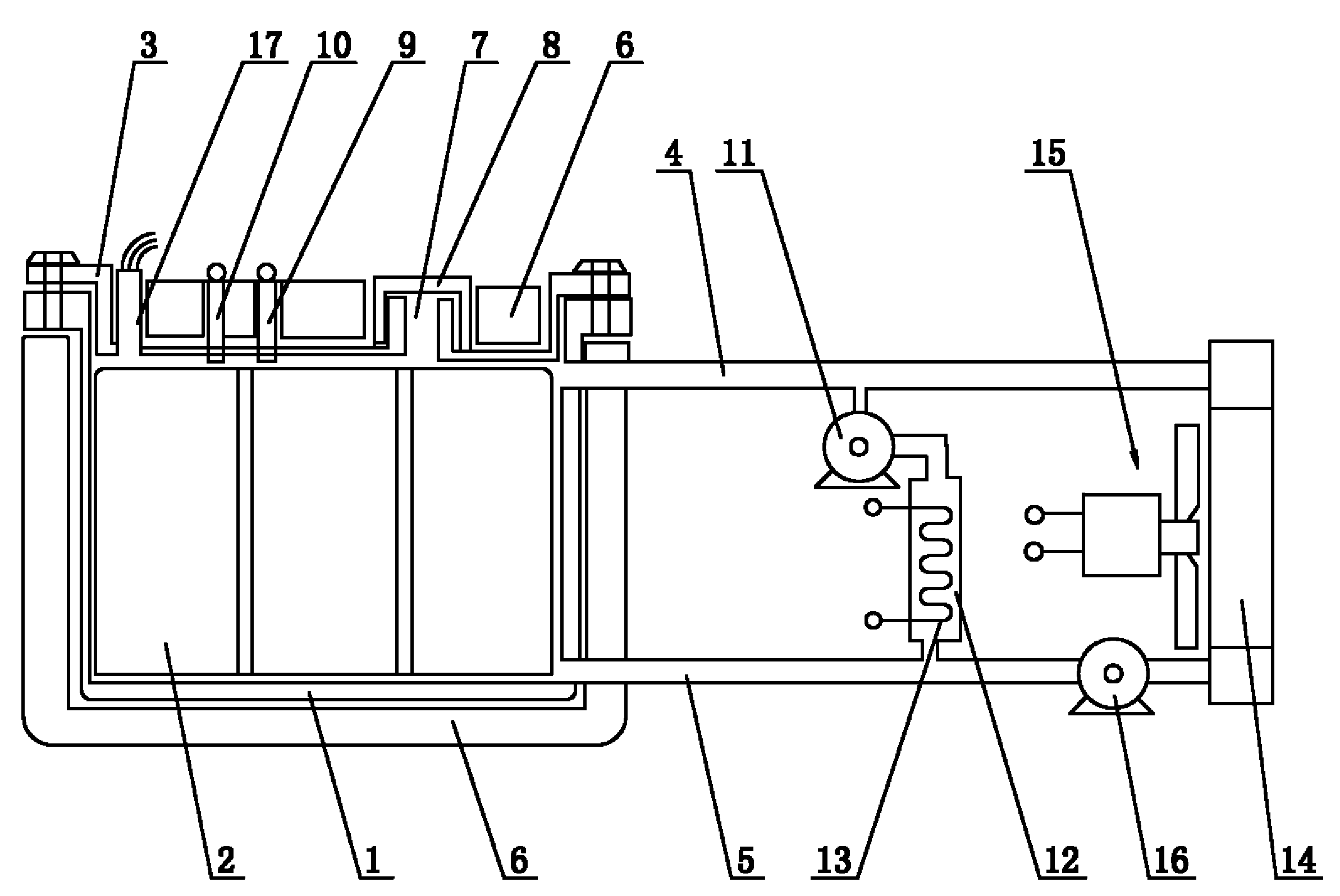 Constant temperature control battery pack