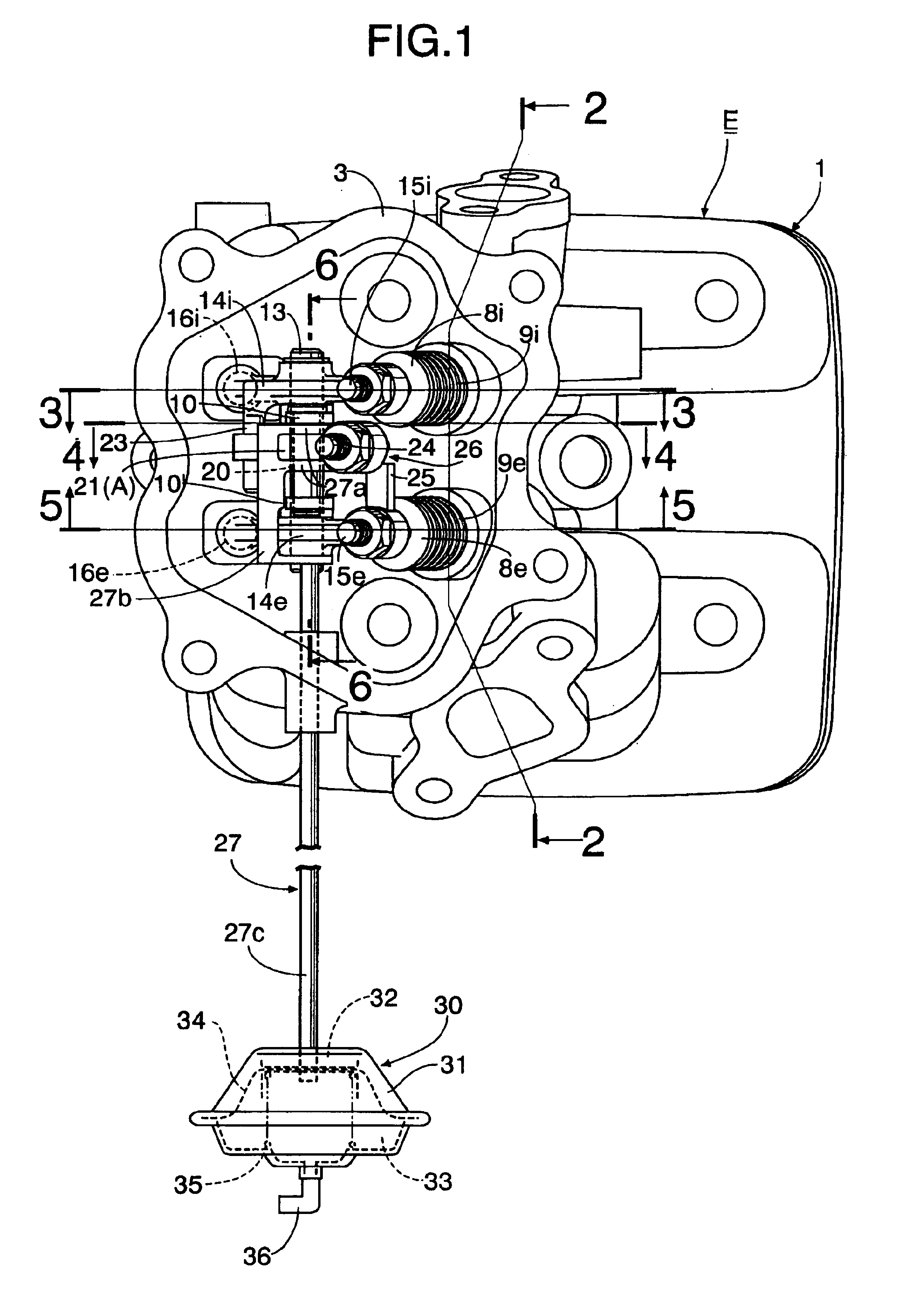 Exhaust gas reflux apparatus for internal combustion engine