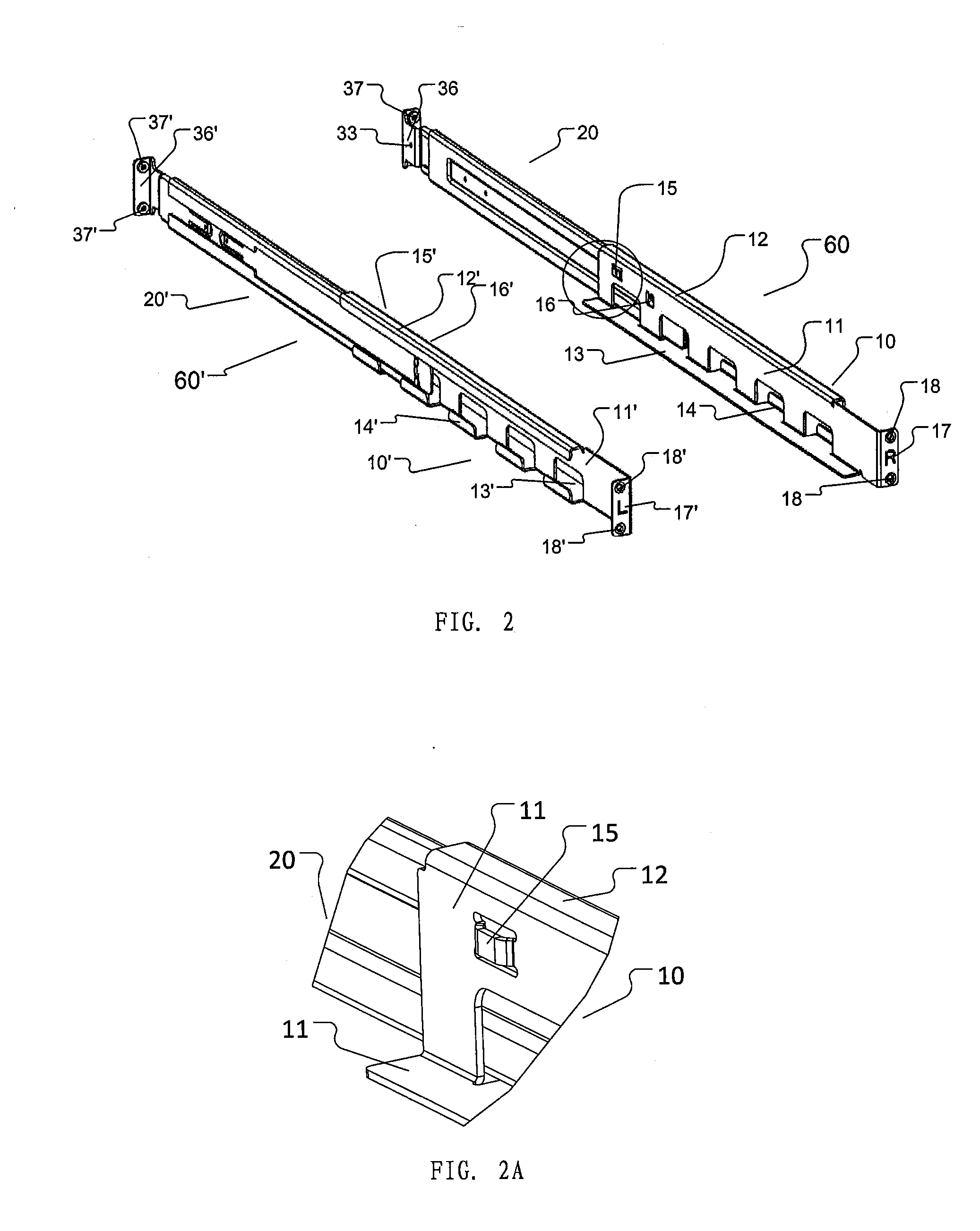 Slide rail assembly and slide rail assembly pair