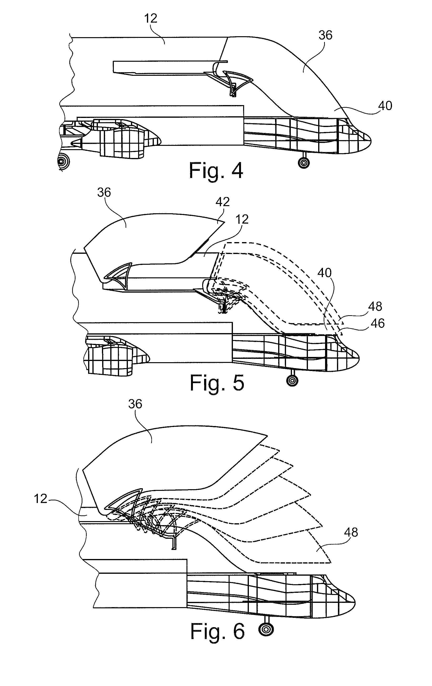 Fuselage nose door