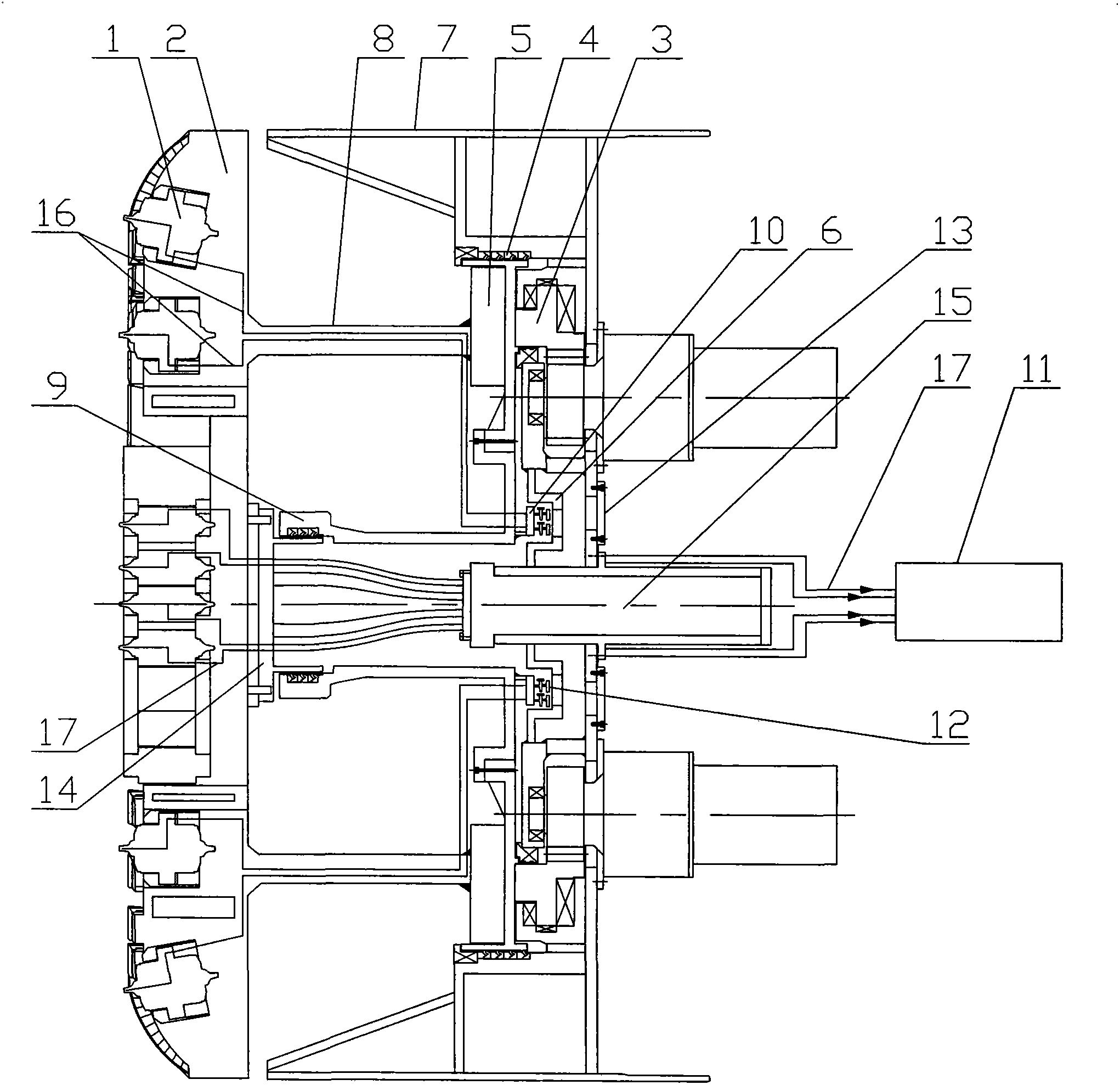 Shield machine with hobs with abrasion display function