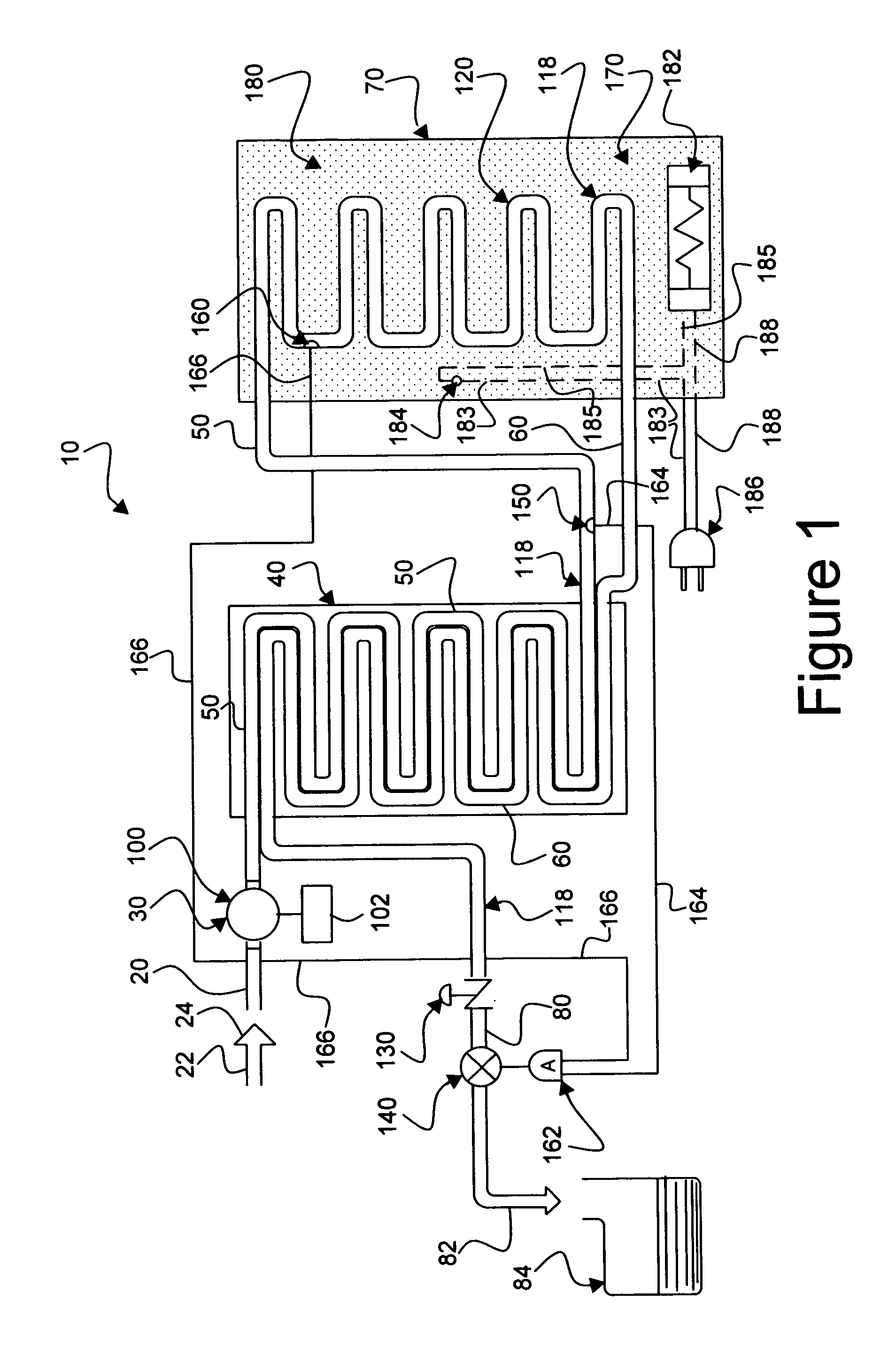 Self-contained, self-cleaning aqueous liquid sterilizer