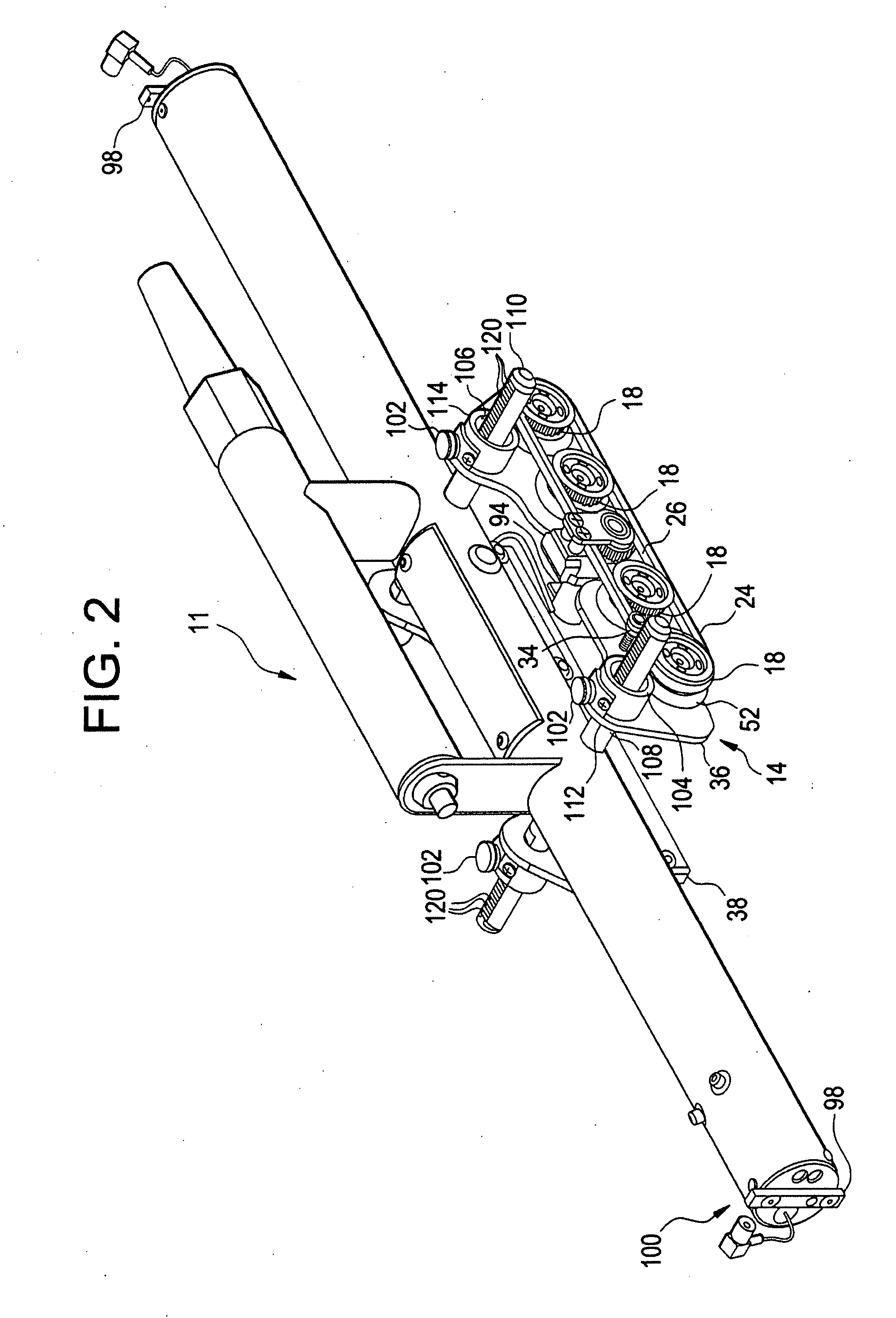 Method and apparatus for linear measurement of a stator core