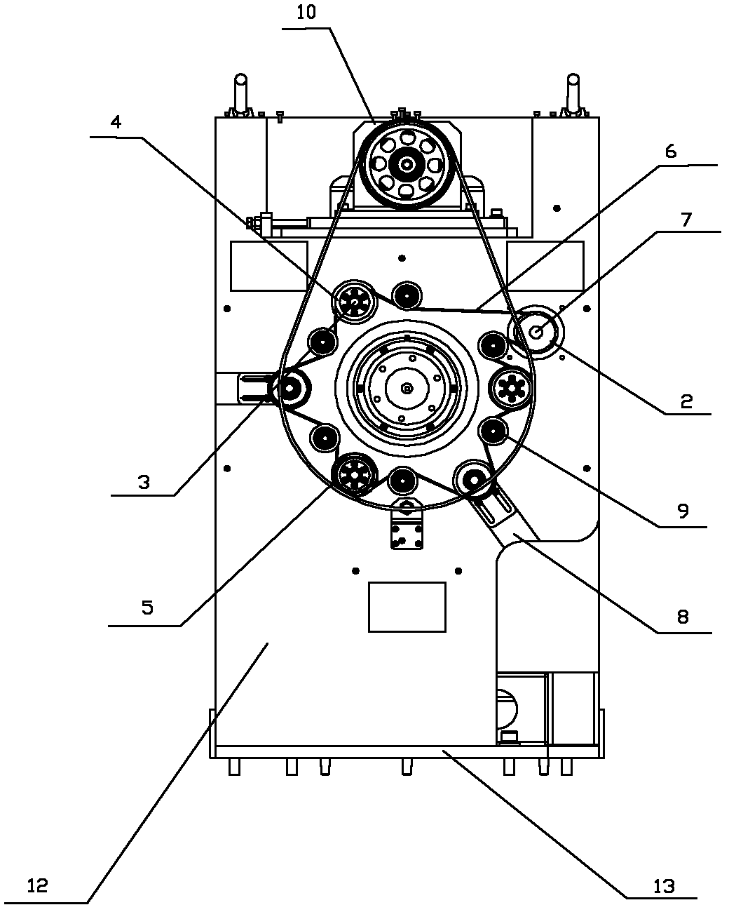 Belt ply drum host and drive method thereof