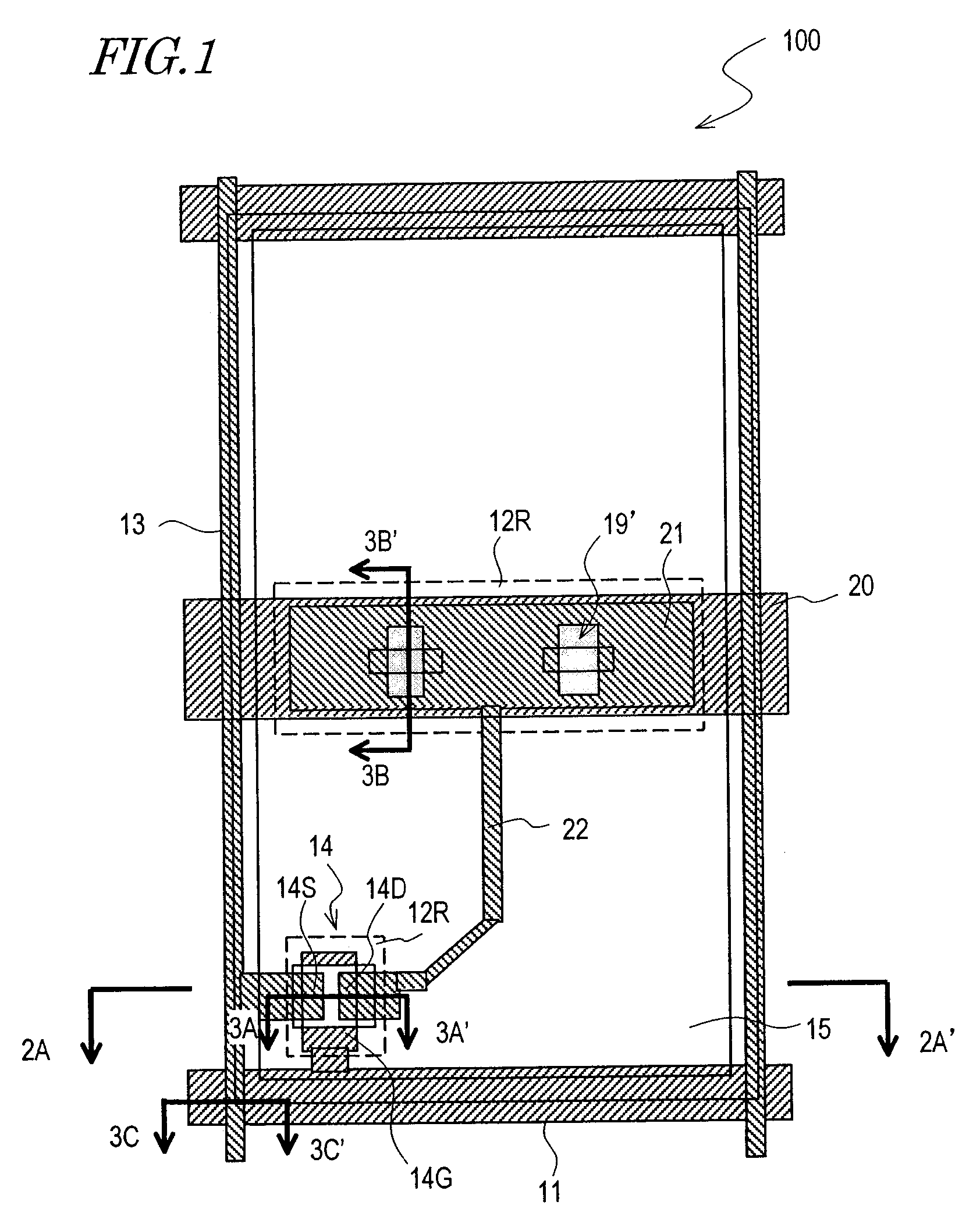 Active matrix substrate and display unit provided with it