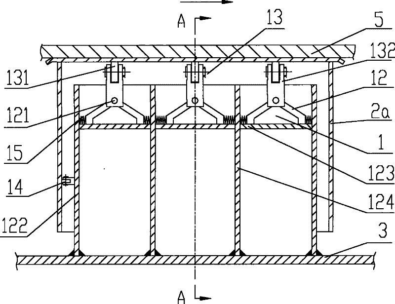 Floating mechanism and sealing device for end part of annular air channel