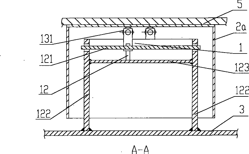 Floating mechanism and sealing device for end part of annular air channel