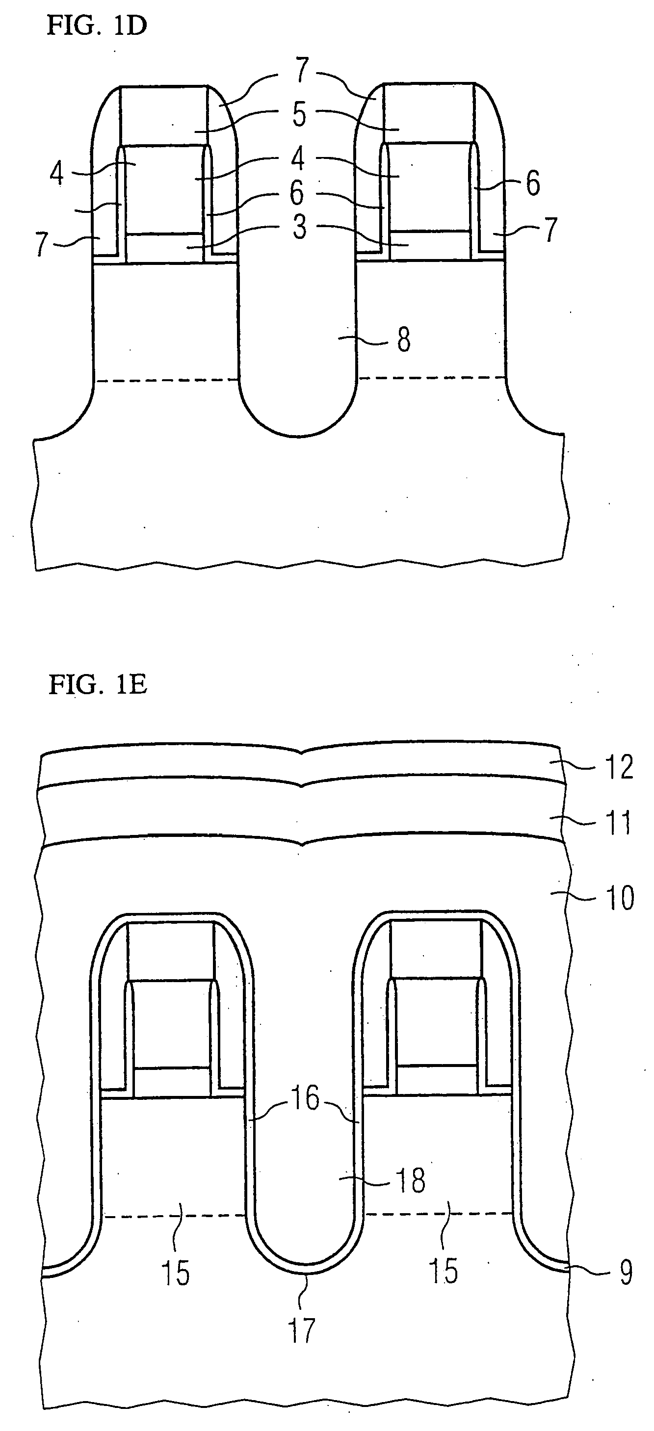 Method for fabricating NROM memory cells with trench transistors