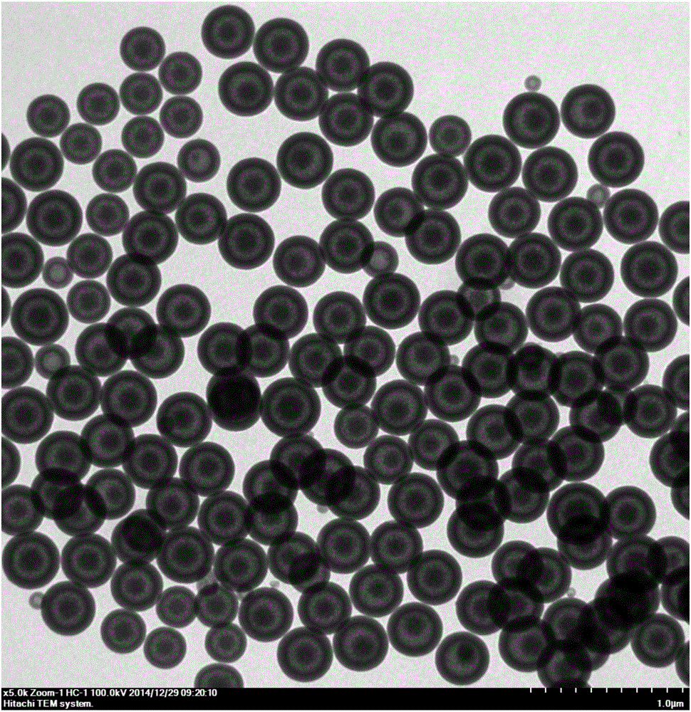 Triple-hybrid yolk-shell structured mesoporous organic silica and preparation method thereof