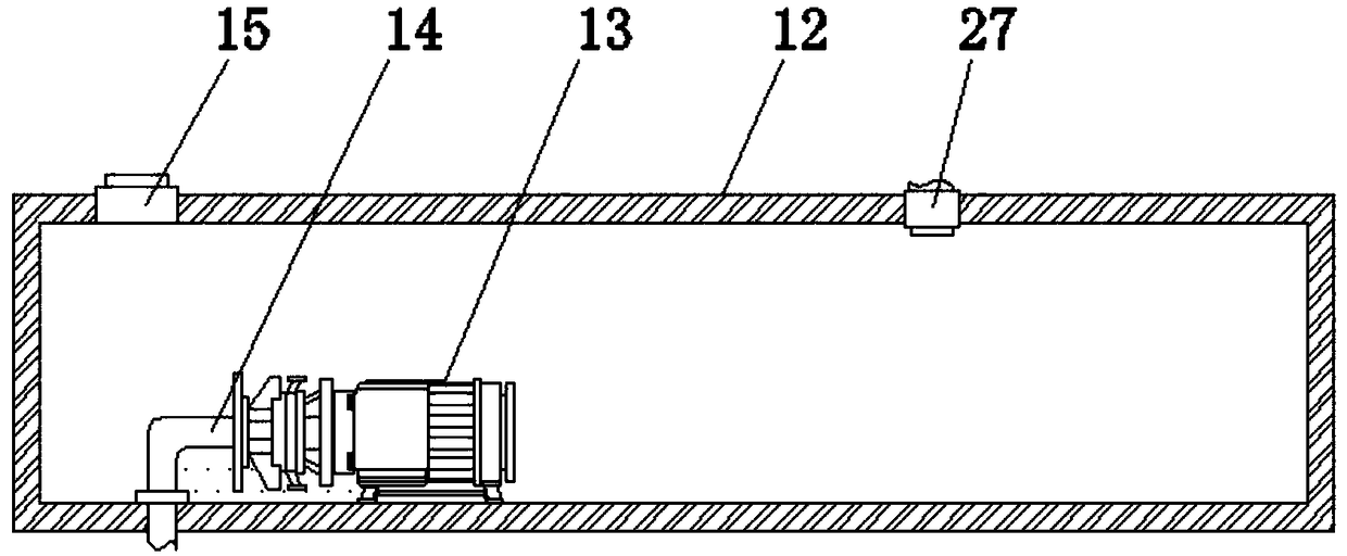 Automobile component washing device