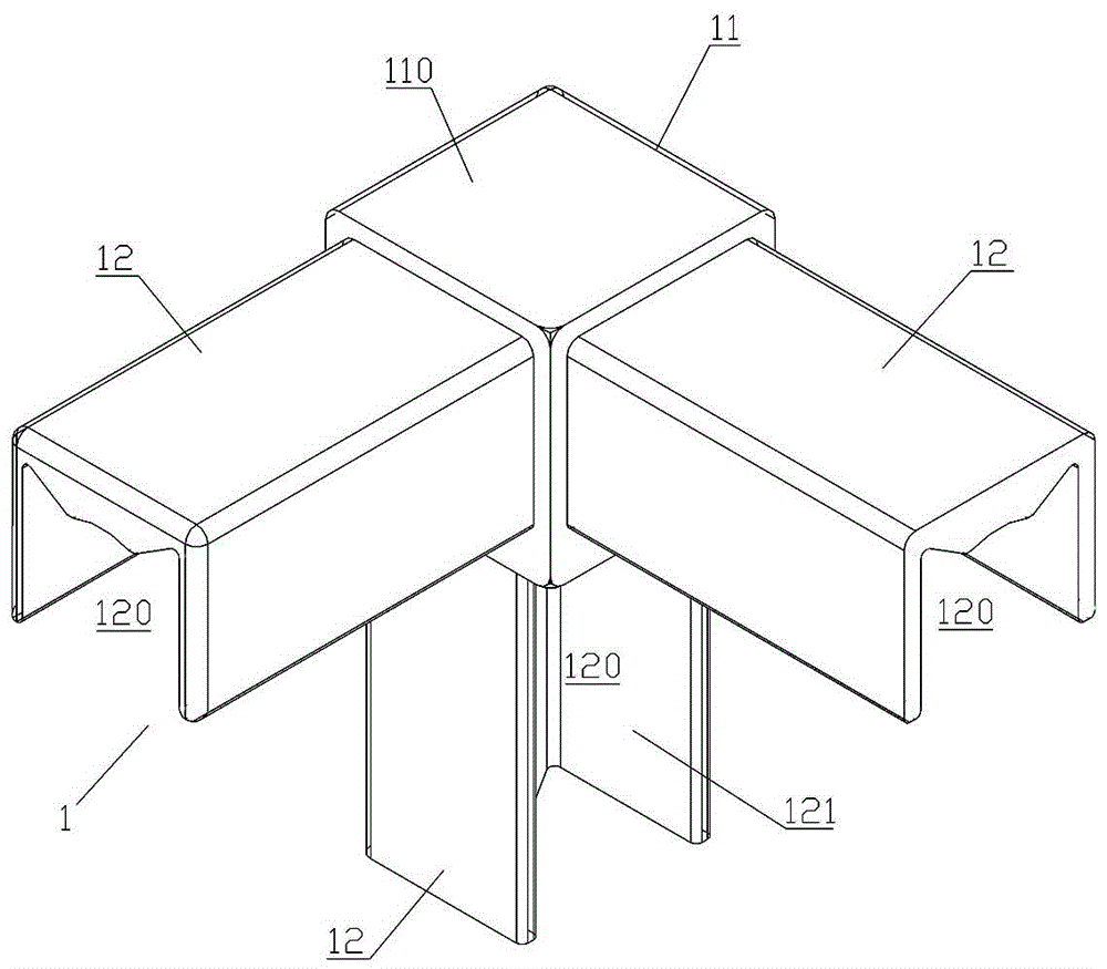 Concealed connecting structure of assembled furniture member