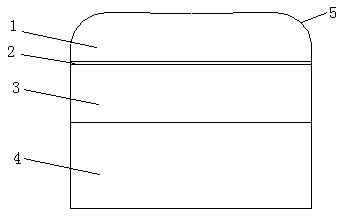 Sheeted polyvinyl chloride (PVC) flooring with arc angles, production process for same and special die