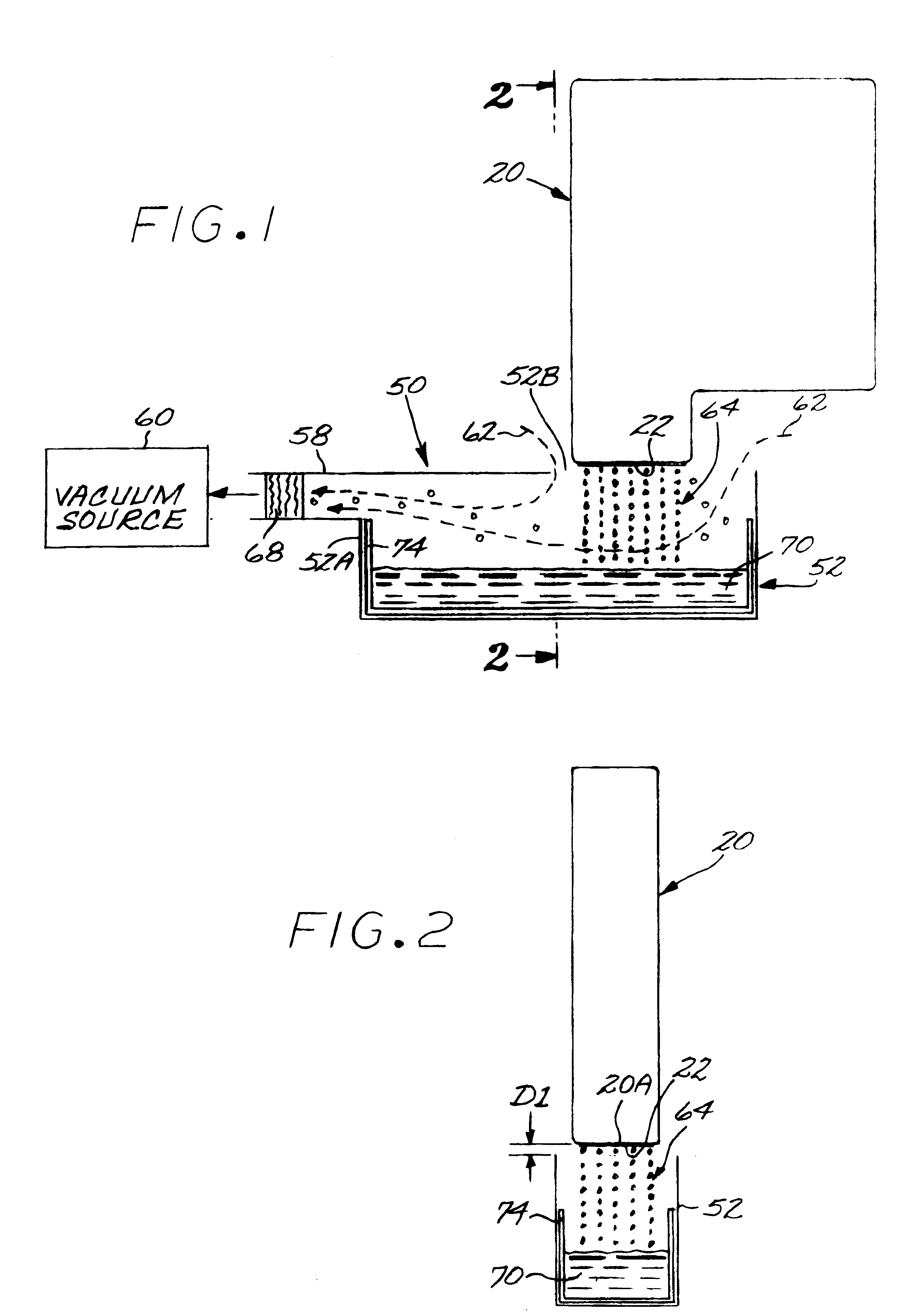 Vacuum spittoon for collecting ink during servicing of ink jet printheads