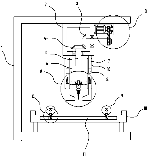 Garment processing fabric cutting device