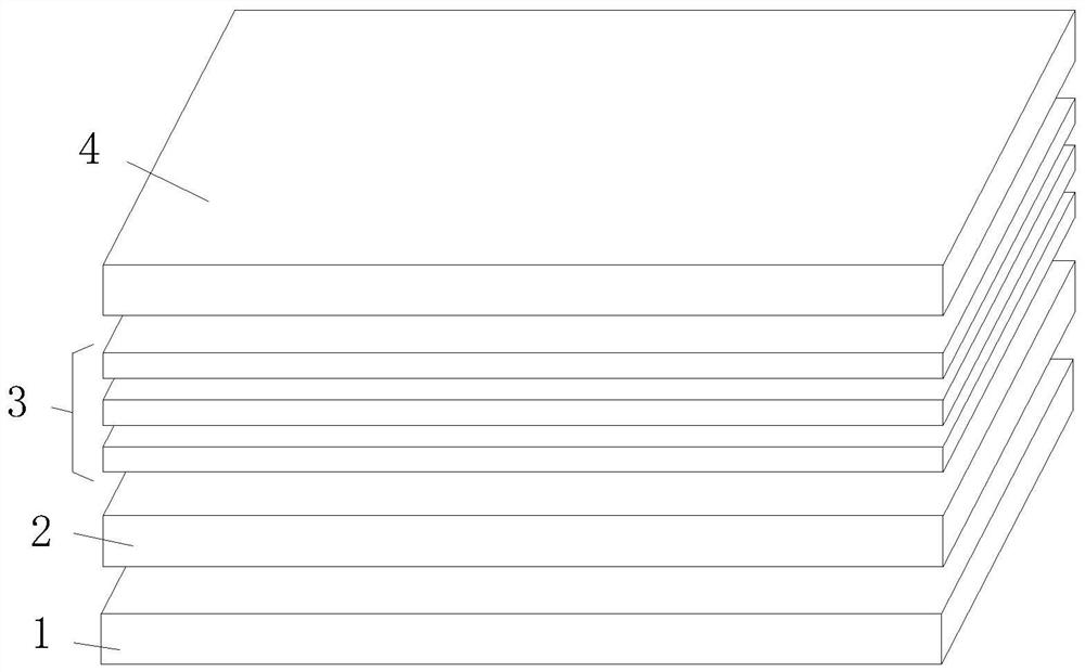 High-mirror-surface leopard print synthetic leather and preparation method thereof