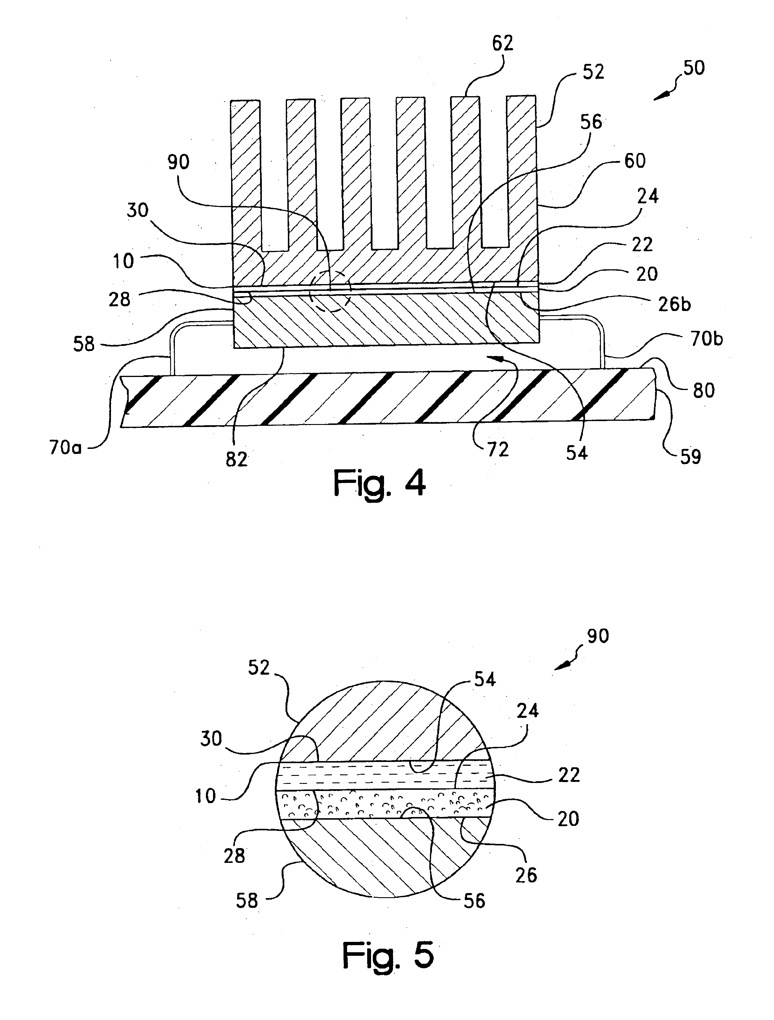 Clean release, phase change thermal interface