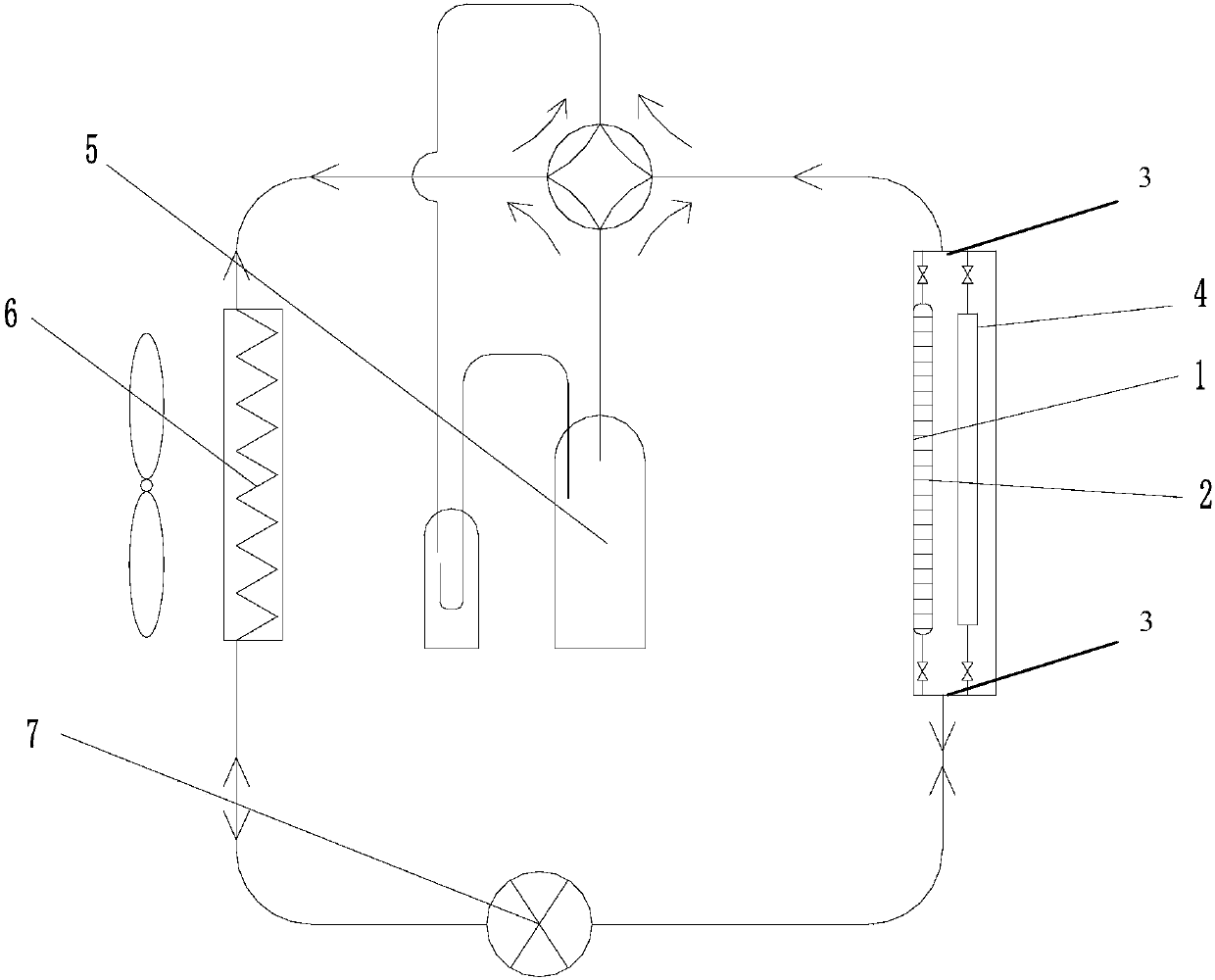 Radiant air conditioner indoor unit, air conditioning system and control method