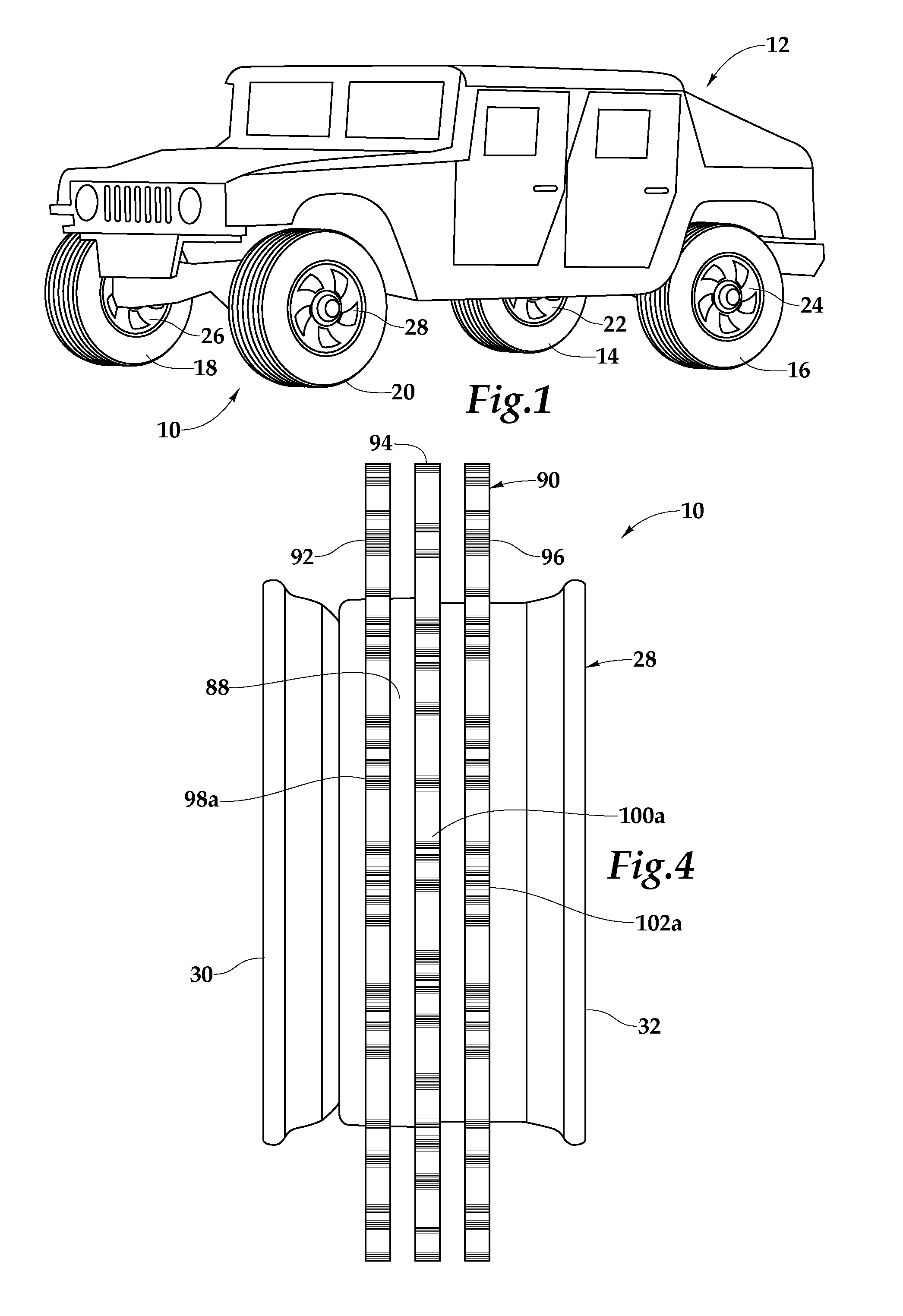 Run-Flat Support Assembly For A Pneumatic Tired Wheel and Method For Use of Same