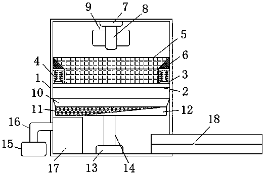 Separation and bagging device in environment-friendly vanadium nitrogen alloying pellet production