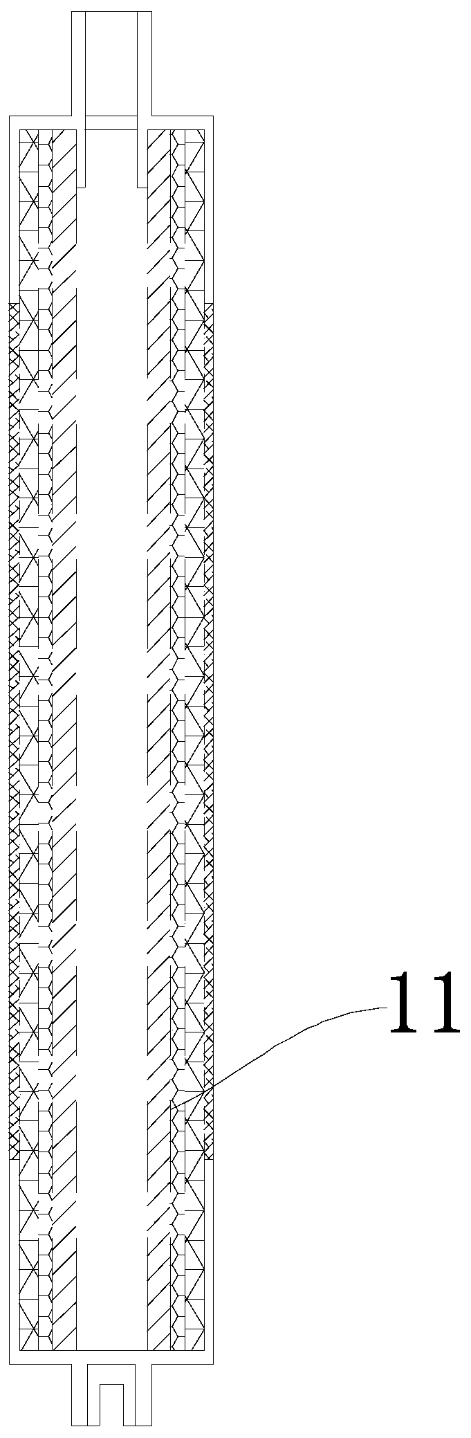 Membrane rolling structure