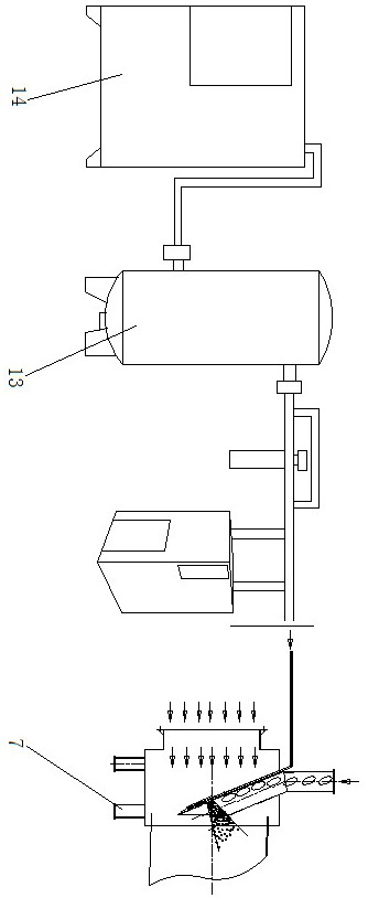 A rotary drum dryer with a spouted bed high-pressure airflow sludge dispersing device