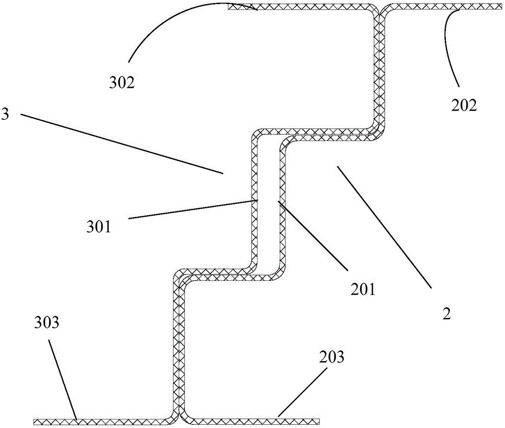 Fabricated inorganic fiber wall unit and production method thereof