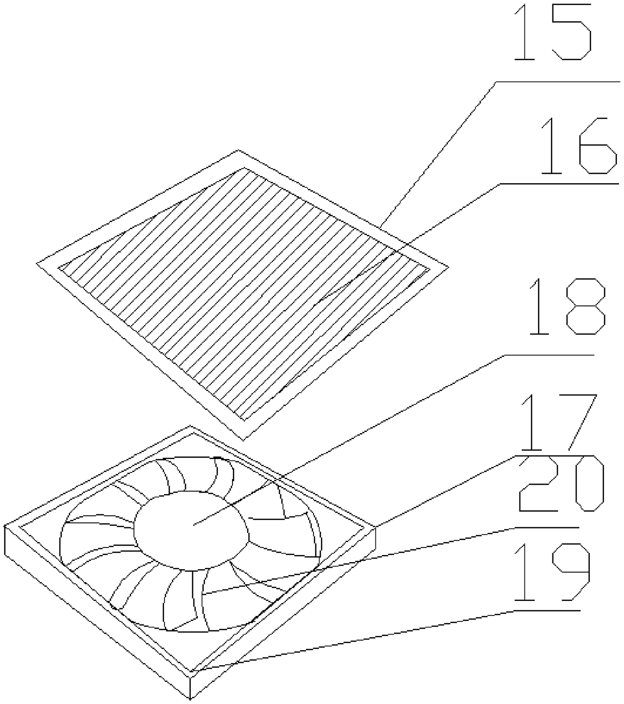 A heat dissipation dustproof switch