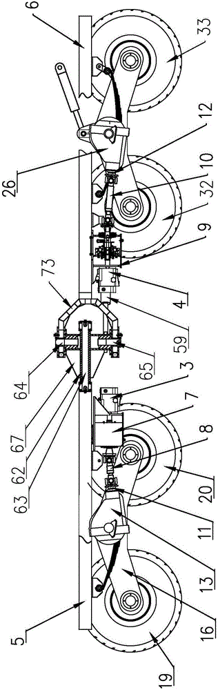 Eight-wheel articulated obstacle vehicle