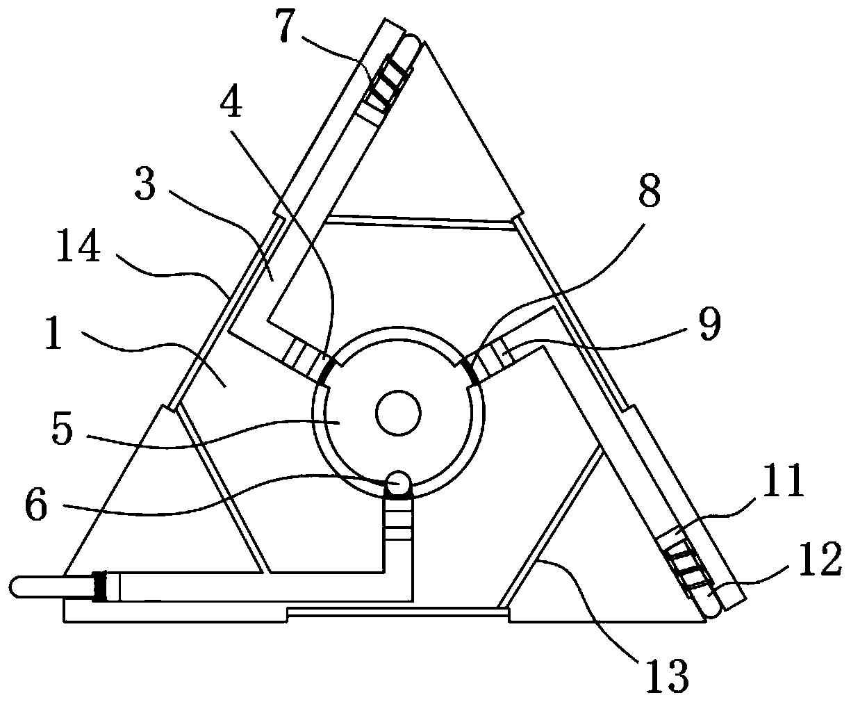 Transporting device for glass bottles