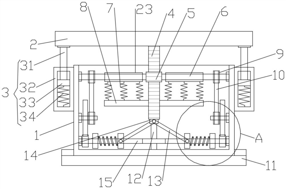 A shock-absorbing support device for electromechanical equipment