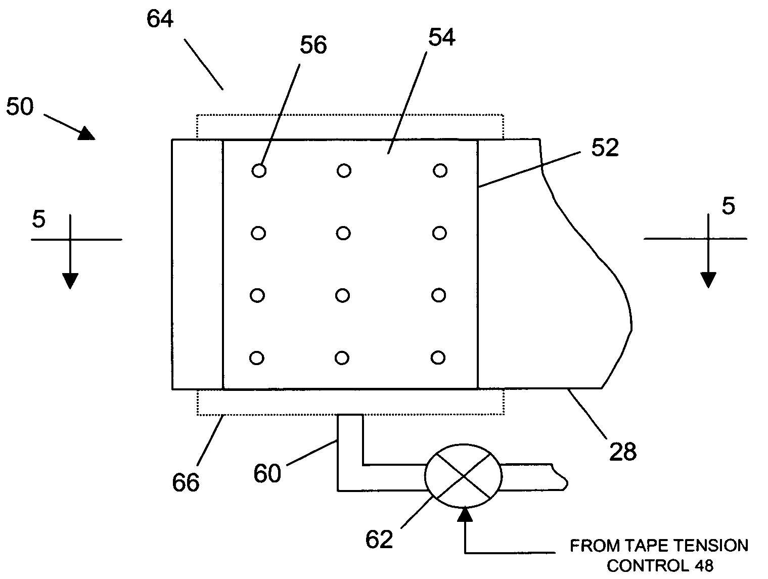 Tape tension modulation system and method