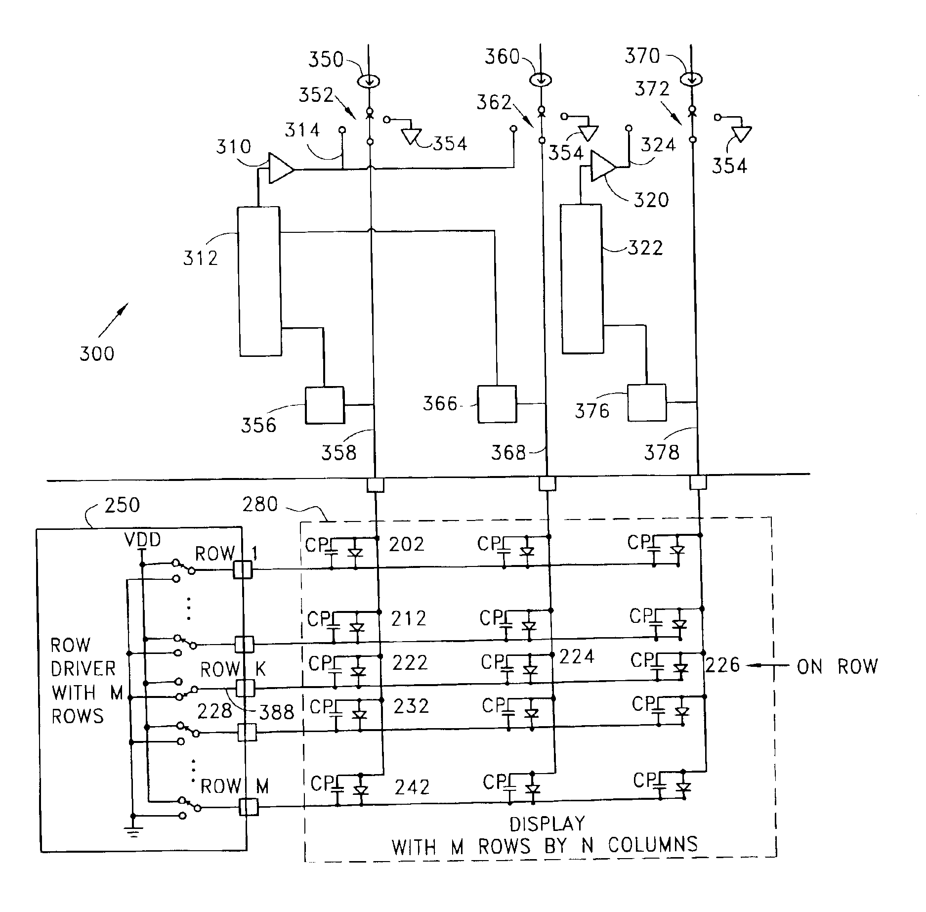 Matrix element precharge voltage adjusting apparatus and method