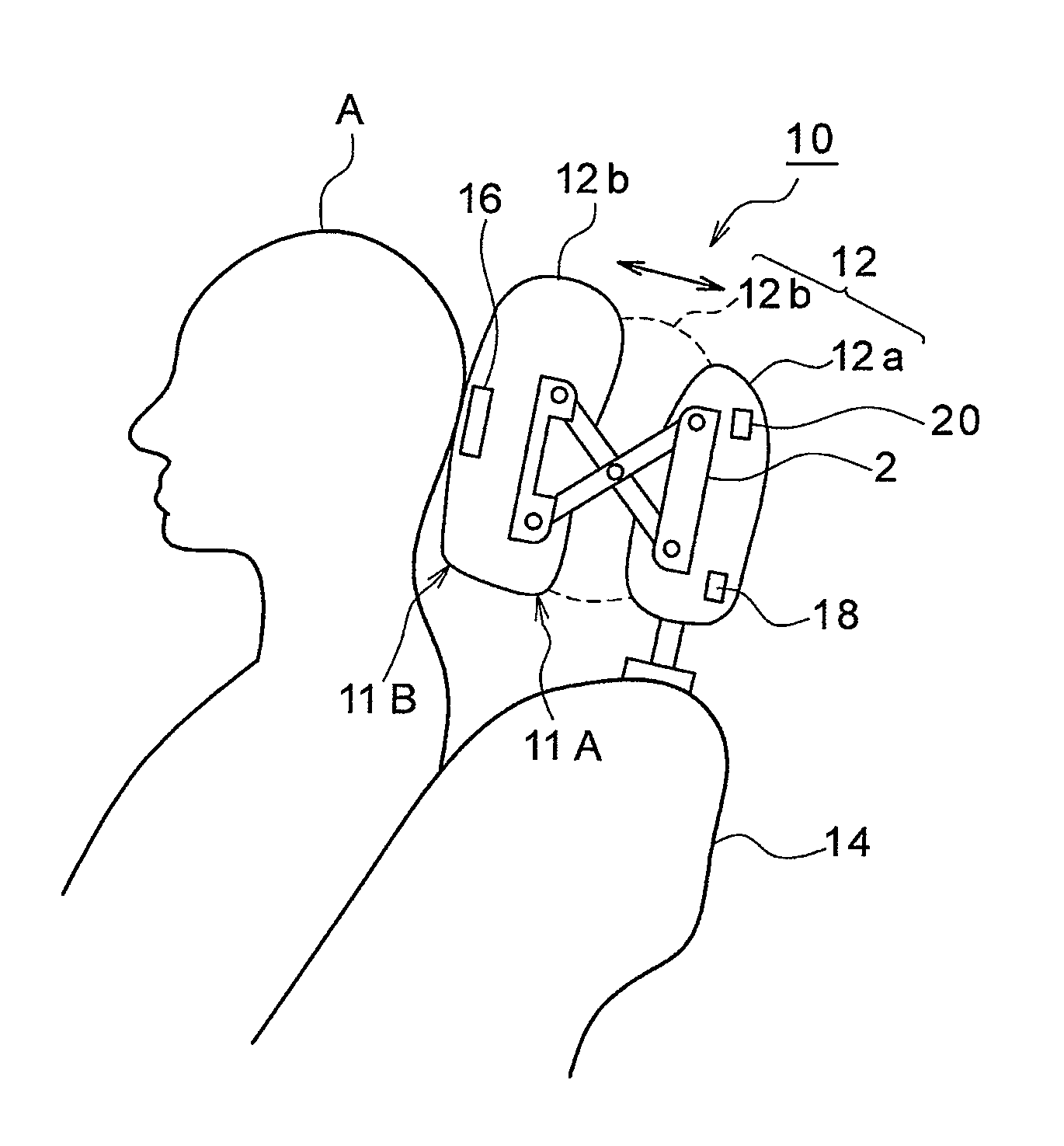 Headrest apparatus, method of adjusting headrest position, vehicle seat