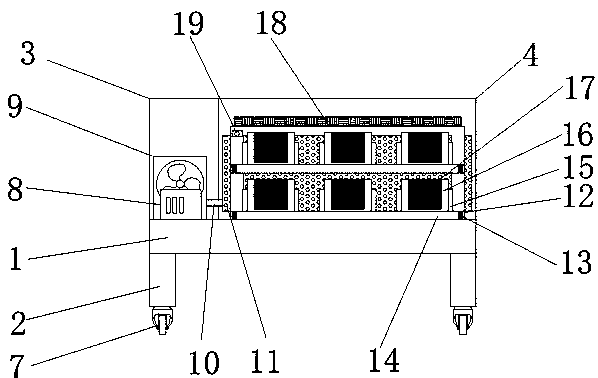 Stator cooling and setting device for machining