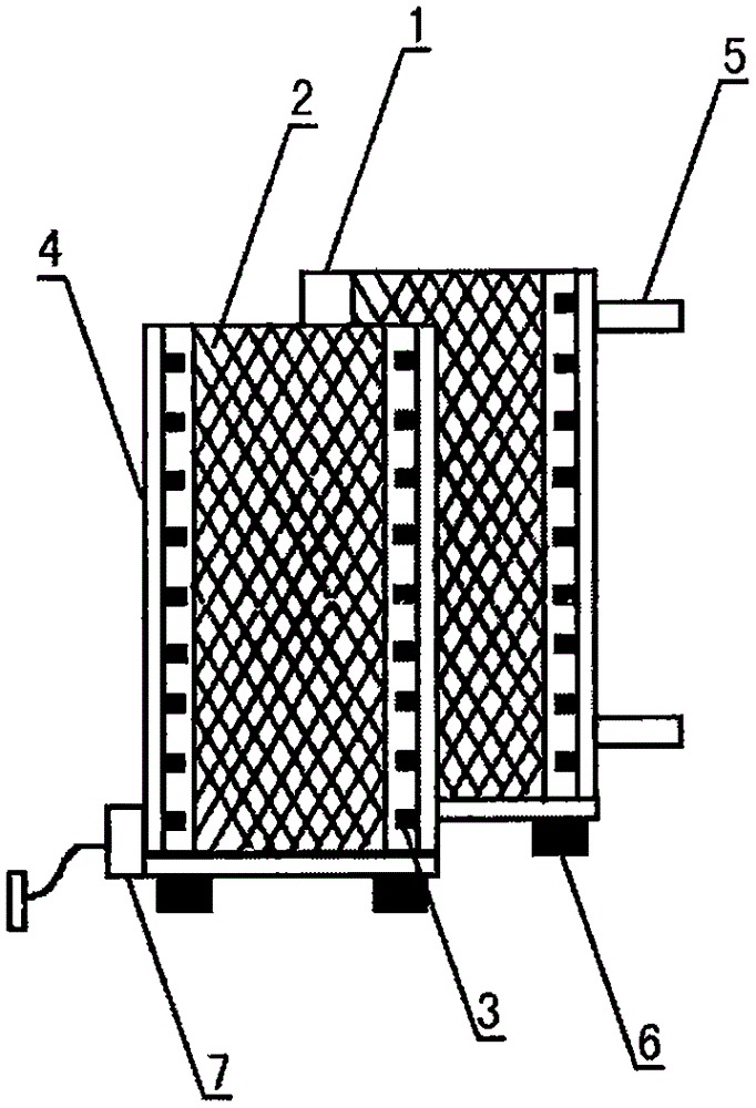 Adhesive sticker quick drying module of screen structure