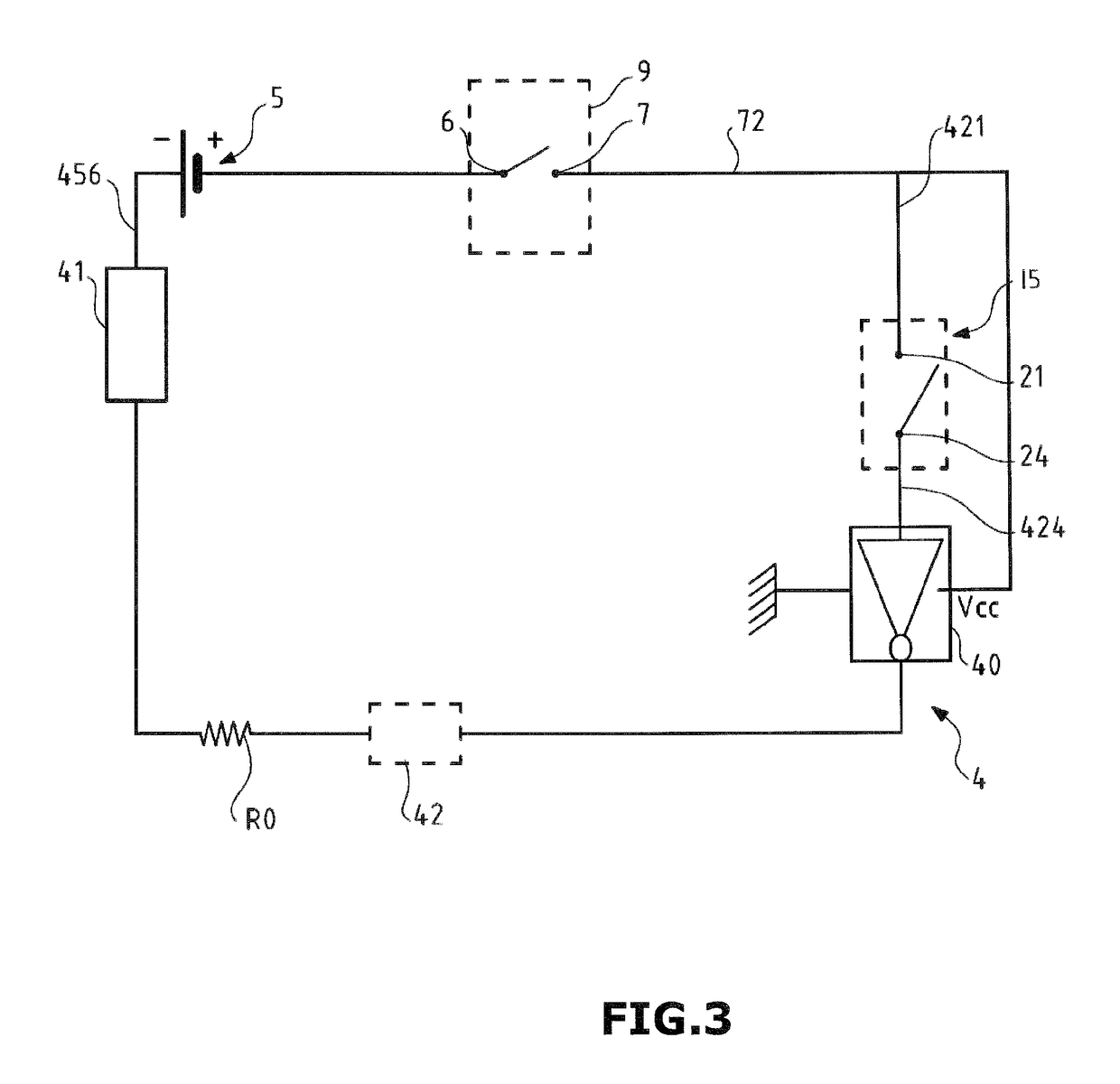 Device for controlling a closure system of an article and corresponding article