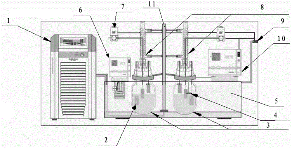 Device for testing corrosion of liquid pesticide to package