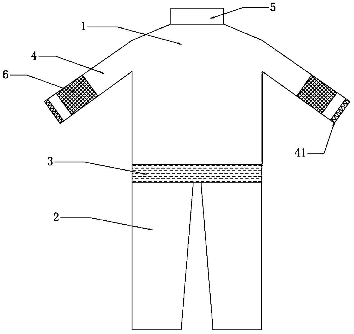 Nanometer long-acting antibacterial multi-protection self-cleaning medical surgical gown